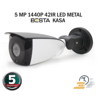 Premium 5 MP 1440P 42 Led Metal Kasa AHD Güvenlik Kamerası RML-2209