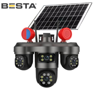 Solar 4G 3 MP + 3MP + 3MP 3 KAMERALI KABLOSUZ GÜVENLİK KAMERASI RML-55G