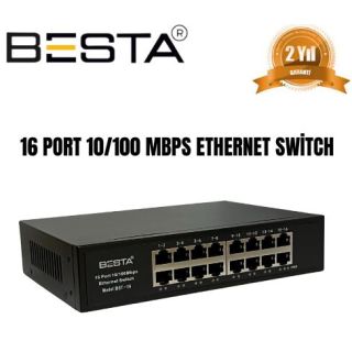 Besta 16 Port 10/100 Mbps Ethernet Switch BST-16