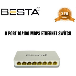 Besta 8 Port 10/100 Mbps Ethernet Switch BST-08