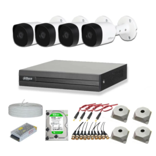 DAHUA 4 Kameralı 1080P Güvenlik Kamera Seti