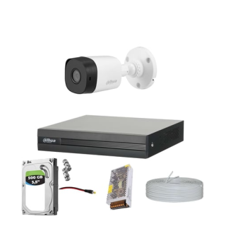 Dahua 1 Kameralı Ahd/ Hdcvı Set Full Herşey Dahil