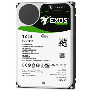 Seagate Exos X12 ST12000NM0127 12TB 7200RPM 256MB 3.5" SATA Dahili Sabit Disk