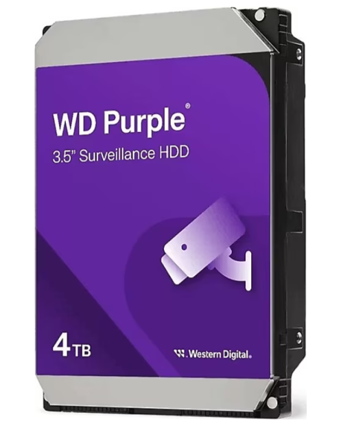4 TB WD 3.5 PURPLE SATA3 5400RPM 128MB 7/24 GUVENLIK WD44PURZ