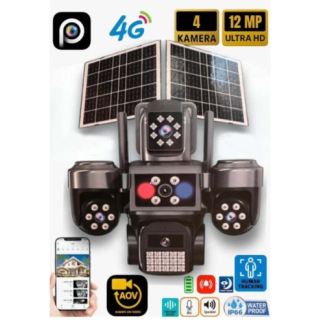 4G ÇİFT SOLAR AOV E-SİM ÖZELLİKLİ 4 KAMERALI KABLOSUZ GÜVENLİK KAMERASI RX-220GS