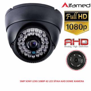 2MP 1080P 42 LED AHD SİYAH DOME KAMERA ALFA-1759