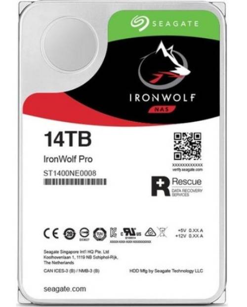 Seagate 3.5" 14 TB IronWolf Pro ST14000NE0008 SATA 3.0 7200 RPM Hard Disk