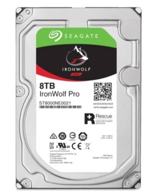 Seagate 3.5" 8 TB Ironwolf Pro ST8000NE0021 SATA 3.0 7200 RPM Hard Disk