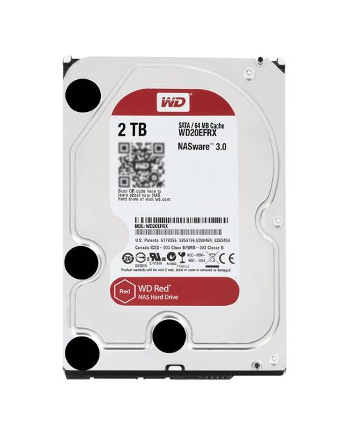 Western Digital 3.5" 2 TB Red NAS WD20EFRX SATA 3.0 5400 RPM Hard Disk