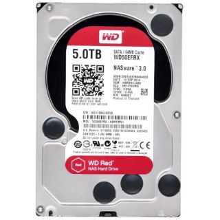 Western Digital 3.5" 5 TB Red Nas WD50EFRX SATA 3.0 5400 RPM Hard Disk