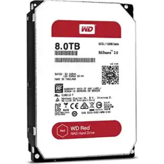 WD80EFRX Red 8TB HDD 5400RPM SATA 6gb/sn (NAS) sabit disk