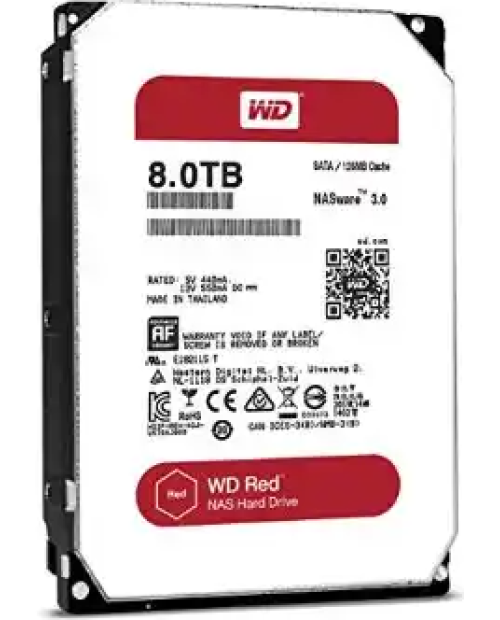 WD80EFRX Red 8TB HDD 5400RPM SATA 6gb/sn (NAS) sabit disk