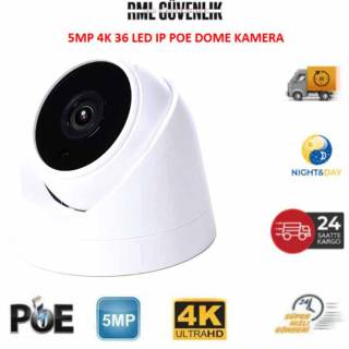5MP 1520P 4K 36 Led POE IP Dome Güvenlik Kamerası RML-1738