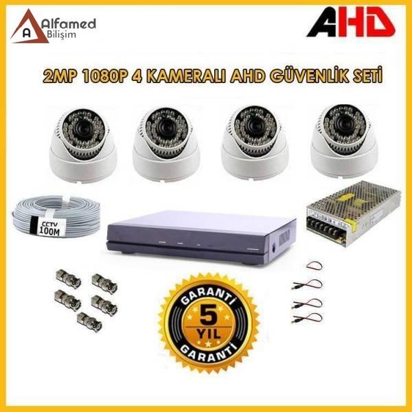 4 kanal Kamera Set 2Mpx 4AHD6
