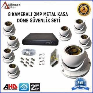 2MP 8 DOME Kameralı AHD GÜVENLİK KAMERA SİSTEMİ