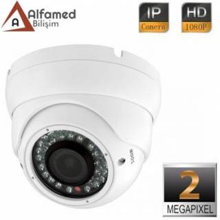 2MP 1080P IR 2.8 - 12mm Varifocal Lens IP DOME Güvenlik Kamerası