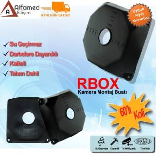 SİYAH KAMERA MONTAJ BUATI RBOX BUAT CAMBOX TABAN DAHİL 60LI PAKET