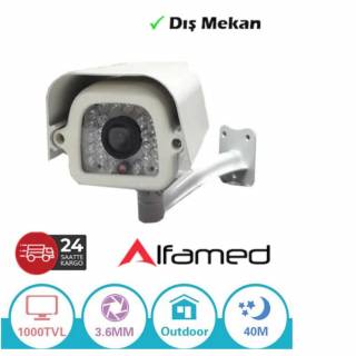 ALFAMED 1000TVL ANALOG DIŞ MEKAN GÜVENLİK KAMERASI AL-9042