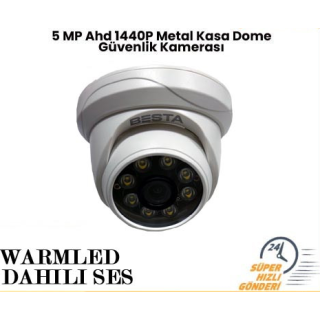 5 MP Ahd 1440P WARM LED Dome Güvenlik Kamerası RML-9423W