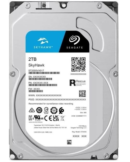 Seagate SkyHawk ST2000VX017 SATA 3.0 5900 RPM 3.5" 2 TB Harddisk