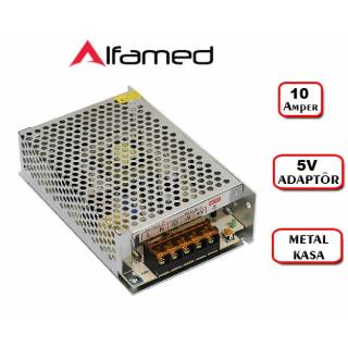 5V 10 Amper Adaptörü Metal Kasa Trafo Adaptör