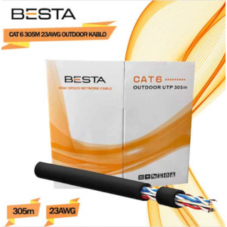 BESTA CAT6 305 Metre OUTDOOR 23 AWG 305 M IP KAMERA KABLOSU