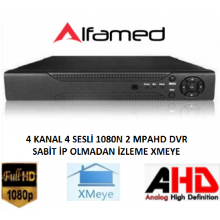 4 Kanal (XMEYE) AHD DVR Kayıt Cihazı