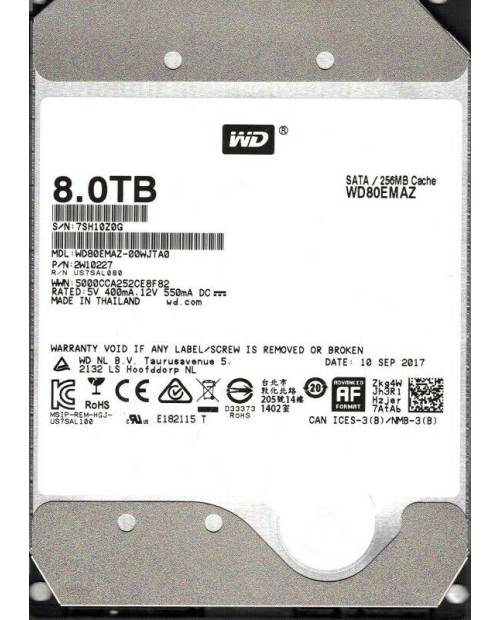 Western Digital 3.5" 8 TB WD80EMAZ SATA 3.0 Harddisk
