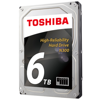 Toshiba 3.5" 6 TB N300 HDWG160UZSVA SATA 3.0 7200 RPM Hard Disk