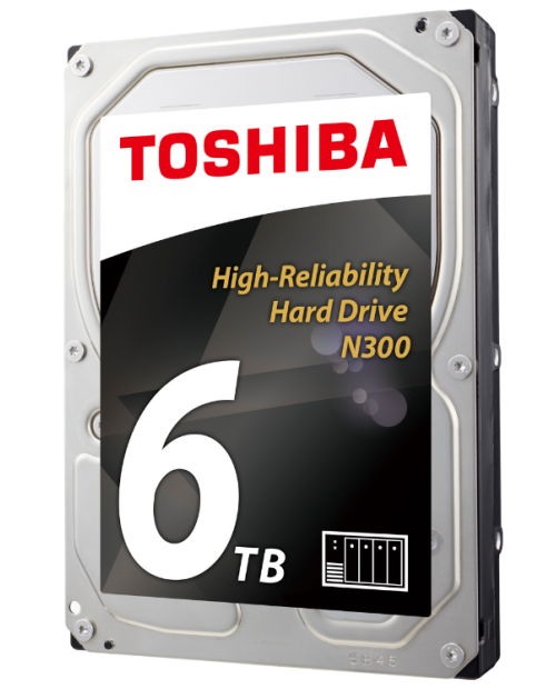 Toshiba 3.5" 6 TB N300 HDWG160UZSVA SATA 3.0 7200 RPM Hard Disk