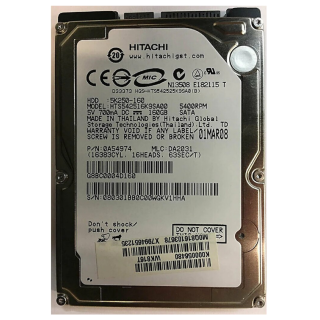 Hitachi-Hikoki HTS542516K9SA00 5400 RPM 2.5" 160 GB SATA HDD