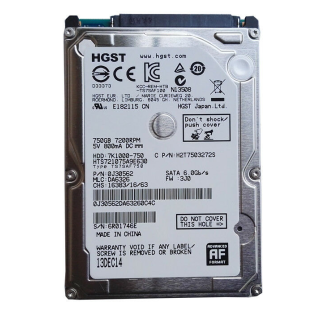 Hgst HTS721075A9E630 2.5" 750 GB 7200 RPM 32 MB Cache SATA HDD