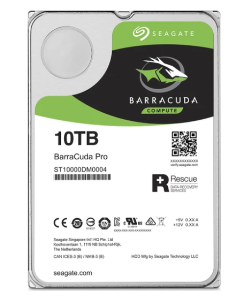Seagate 10 TB Barracuda Pro ST10000DM0004 3.5" 7200 Rpm Harddisk