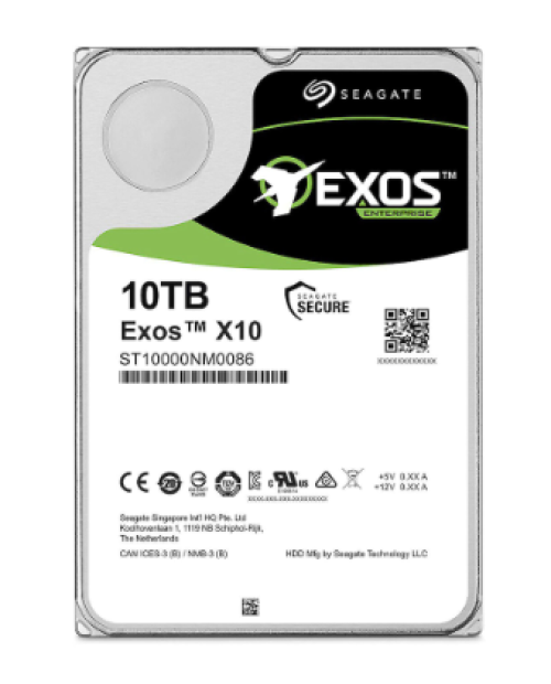 Seagate 3.5" 10 TB Enterprise Capacity Helium ST10000NM0086 SATA 3.0 7200 RPM Hard Disk