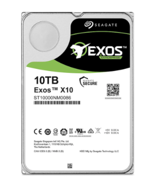 Seagate 3.5" 10 TB Enterprise Capacity Helium ST10000NM0086 SATA 3.0 7200 RPM Hard Disk