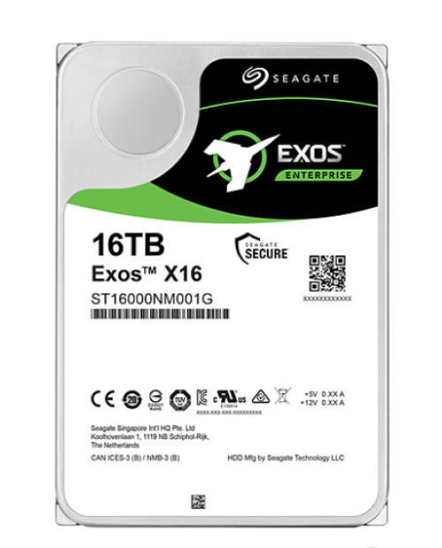 Seagate 3.5" 16 TB EXOS ST16000NM001G SATA 3.0 7200 RPM Harddisk