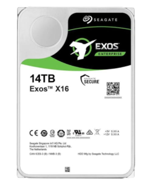 Seagate 3.5" 14 TB EXOS ST14000NM001G SATA 3.0 7200 RPM Harddisk