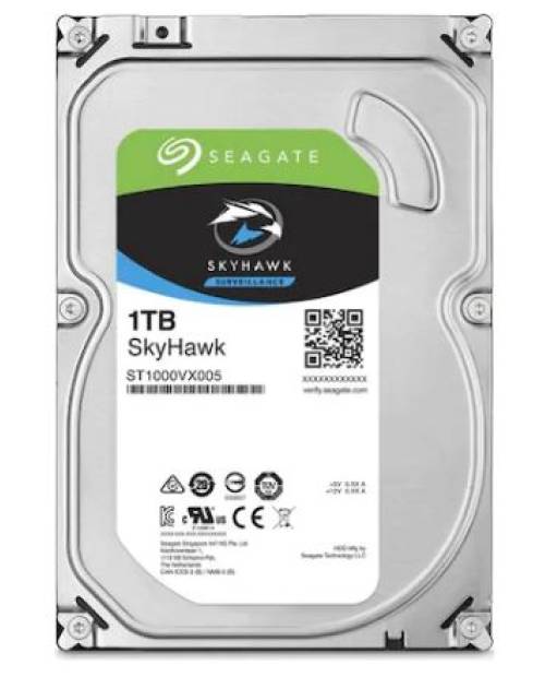 Seagate SkyHawk ST1000VX005 3.5" 1 TB 5900 RPM 64 MB SATA 3 HDD Güvenlik Diski