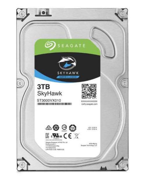 Seagate SkyHawk ST3000VX010 3 TB 3.5" 5900 RPM 64 MB SATA 3 GÜVENLİK DİSKİ