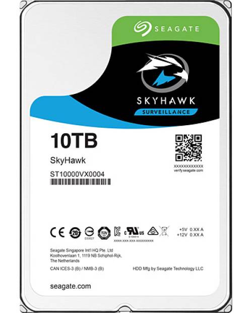 Seagate 3.5" 10 TB Skyhawk ST10000VX0004 SATA 3.0 7200 RPM Hard Disk