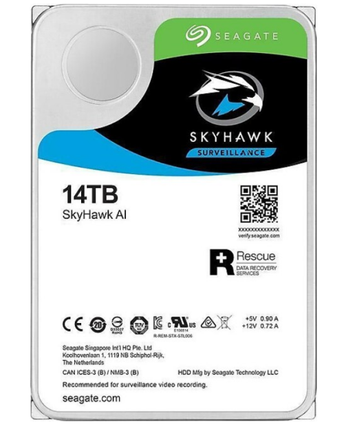 Seagate 3.5" 14 TB Skyhawk ST14000VE0008 SATA 3.0 7200 RPM Hard Disk