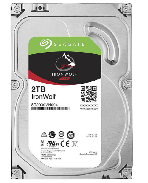 Seagate 3.5" 2 TB Ironwolf ST2000VN004 SATA 3.0 5900 RPM Hard Disk