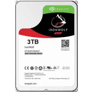 Seagate 3.5" 3 TB Ironwolf ST3000VN007 SATA 3.0 5900 RPM Hard Disk