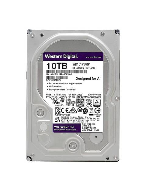 Western Digital 3.5" 10 TB Purple WD101PURP SATA 3.0 Harddisk