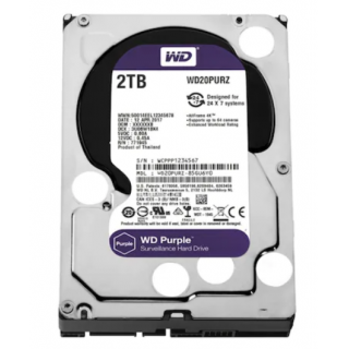 WD Purple WD20PURZ 2 TB 3.5" SATA 3 64 MB 7/24 Güvenlik Kamerası Diski