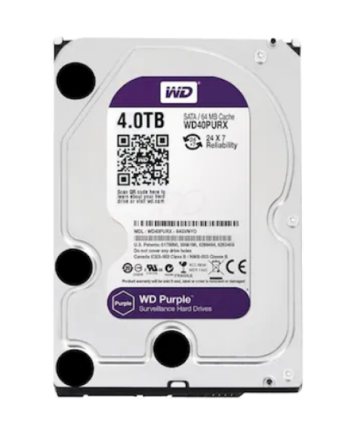 WD Intellipower WD40PURX 3.5" 4 TB 5400 RPM 64 MB SATA 3 Güvenlik Diski