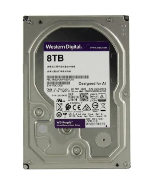 WD Purple WD82PURX 3.5" 8 TB SATA 3 Güvenlik Hard Diski