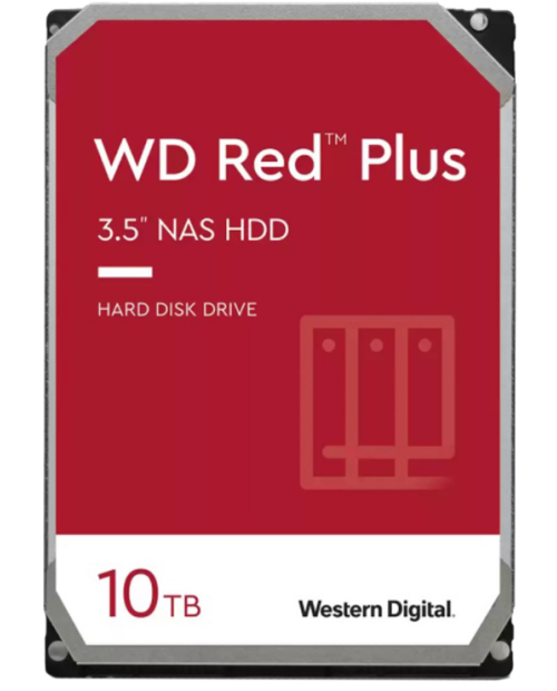 Western Digital 3.5" 10 TB Red Plus WD101EFBX SATA 3.0 7200 RPM Harddisk