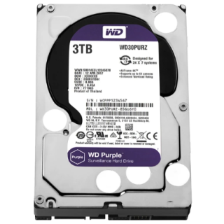 Western Digital 3.5" 3 TB Purple WD30PURZ SATA 3.0 5400 RPM Hard Disk