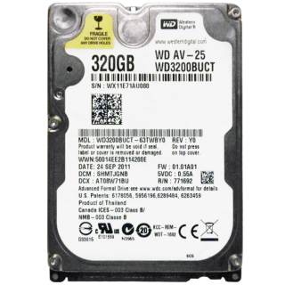 Western Digital 320 GB Notebook HDD WD3200BUCT Hard Disk